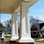 Square tapered porch column